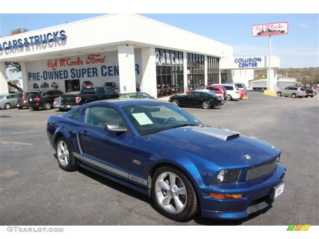 2008 Mustang Shelby GT Coupe - Vista Blue Metallic / Dark Charcoal photo #1