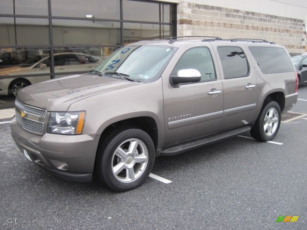 Mocha Steel Metallic 2011 Chevrolet Suburban LTZ 4x4 Exterior Photo #78024474