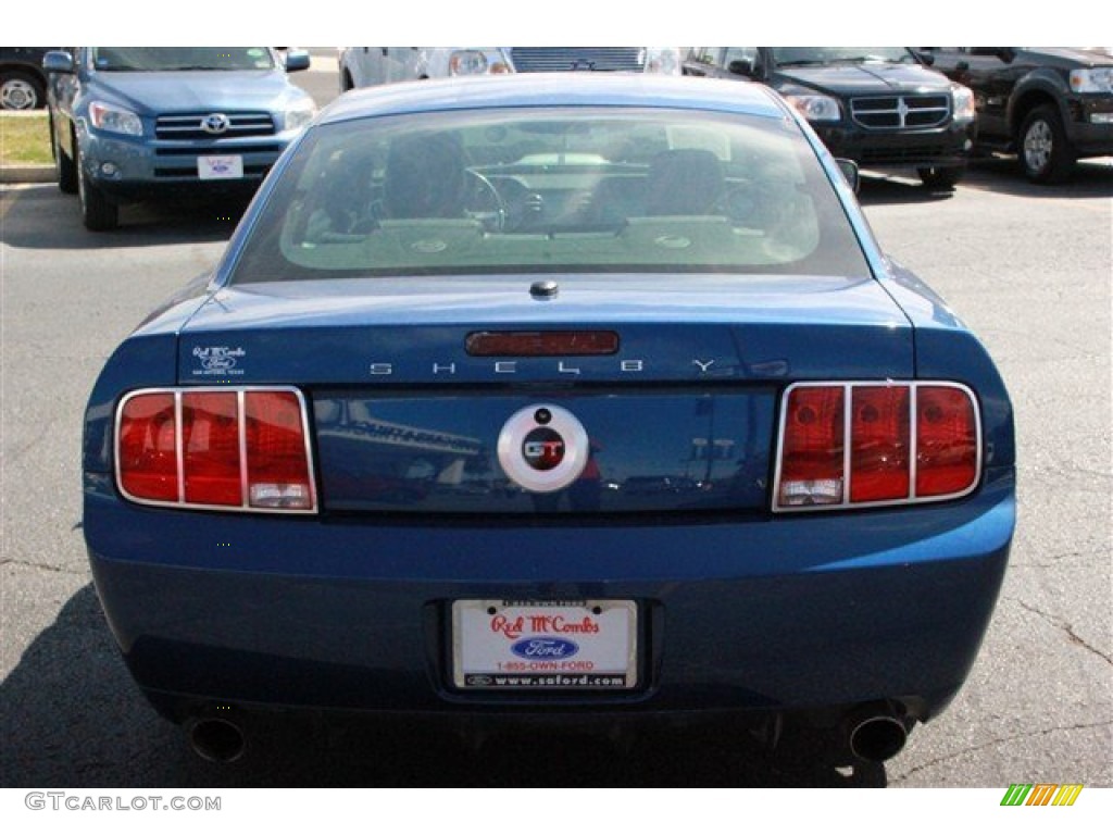 2008 Mustang Shelby GT Coupe - Vista Blue Metallic / Dark Charcoal photo #15