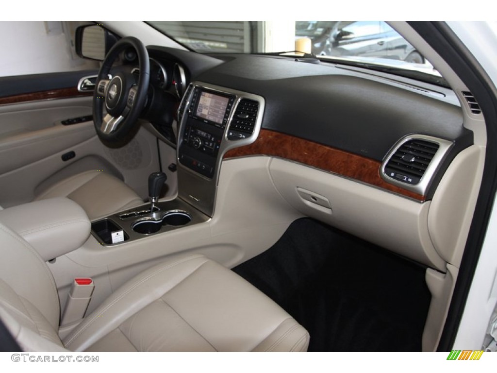 2011 Jeep Grand Cherokee Limited Black/Light Frost Beige Dashboard Photo #78024738