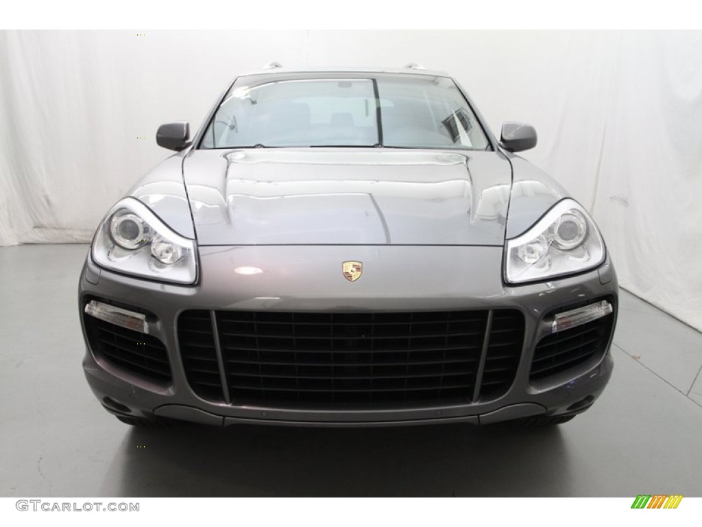 2008 Cayenne Turbo - Meteor Grey Metallic / Black photo #2