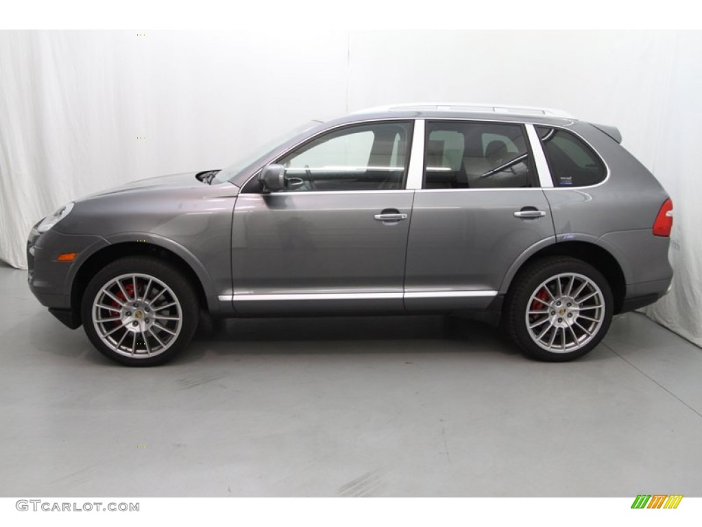 2008 Cayenne Turbo - Meteor Grey Metallic / Black photo #13