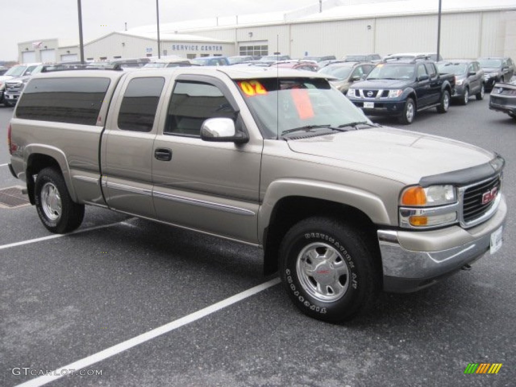 2002 Sierra 1500 Z71 Extended Cab 4x4 - Pewter Metallic / Graphite photo #6