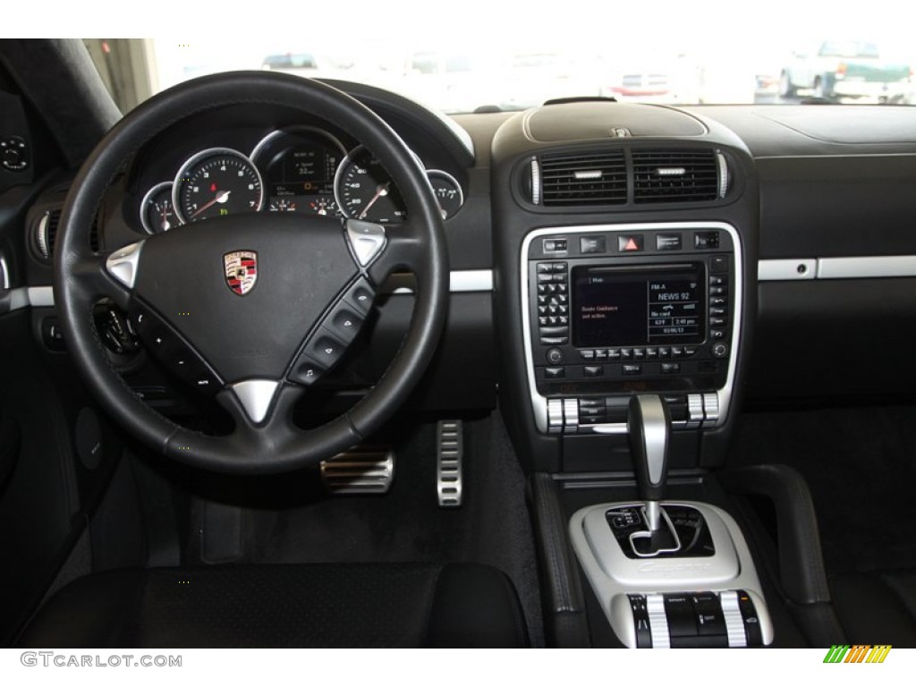 2008 Porsche Cayenne Turbo Black Dashboard Photo #78025407