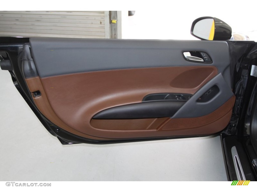 2011 Audi R8 Spyder 4.2 FSI quattro Nougat Brown Nappa Leather Door Panel Photo #78026157
