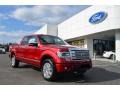 2013 Ruby Red Metallic Ford F150 Platinum SuperCrew 4x4  photo #1