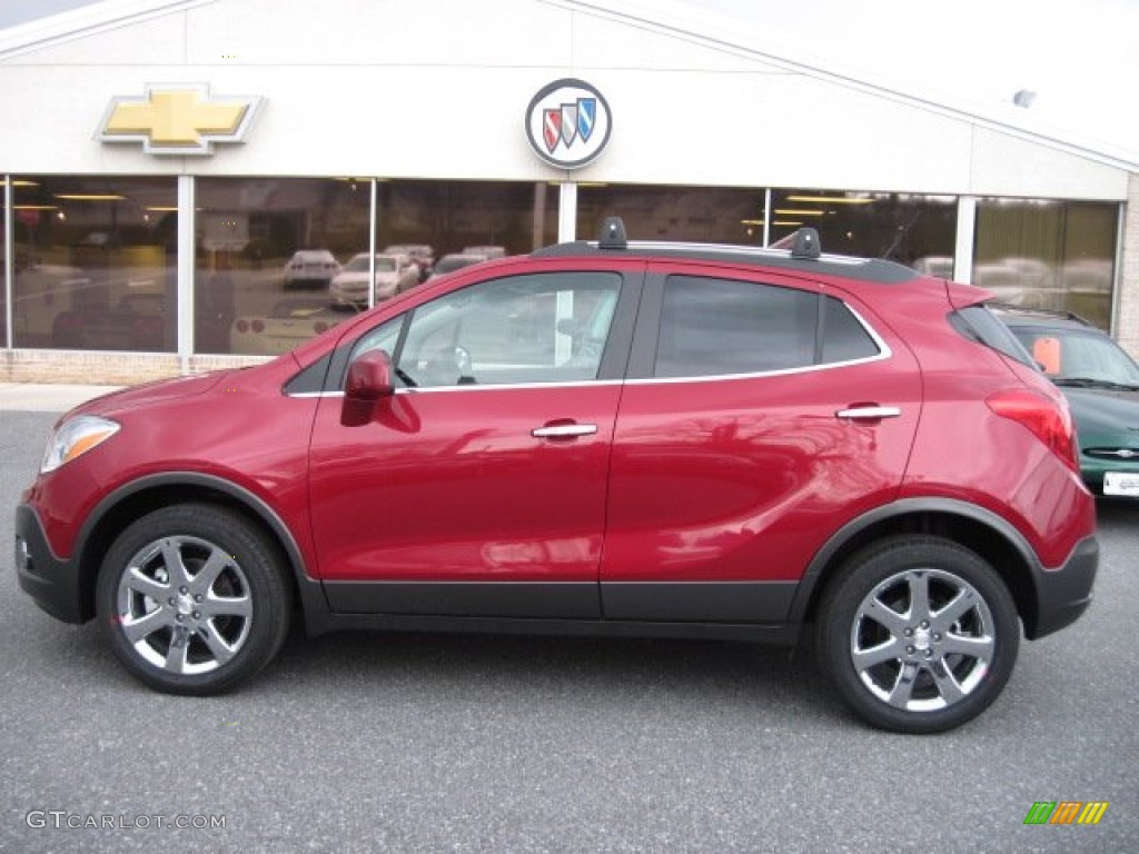 2013 Encore Premium AWD - Ruby Red Metallic / Ebony photo #1