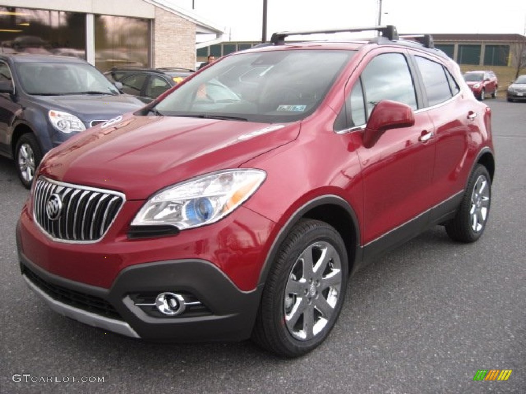 2013 Encore Premium AWD - Ruby Red Metallic / Ebony photo #2