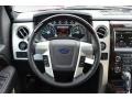 Platinum Unique Black Leather Steering Wheel Photo for 2013 Ford F150 #78026775