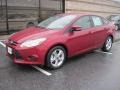 2013 Ruby Red Ford Focus SE Sedan  photo #2