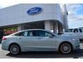 2013 Ice Storm Metallic Ford Fusion Hybrid SE  photo #2