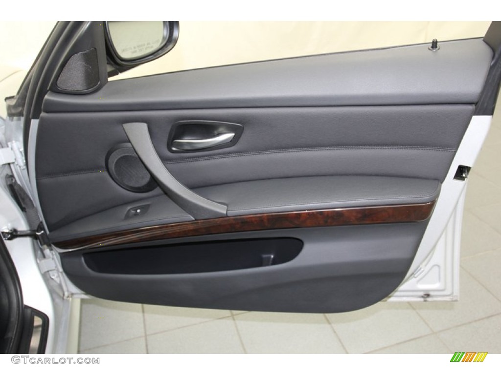 2011 BMW 3 Series 328i Sedan Black Door Panel Photo #78027930