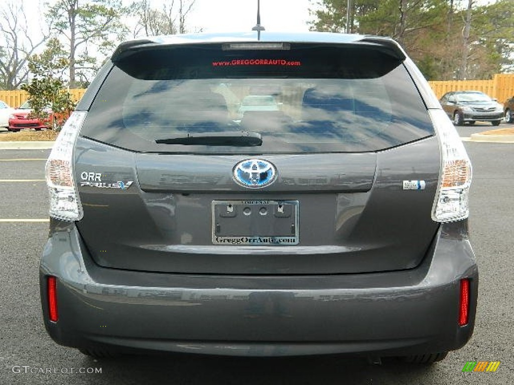 2013 Prius v Five Hybrid - Magnetic Gray Metallic / Dark Gray photo #13