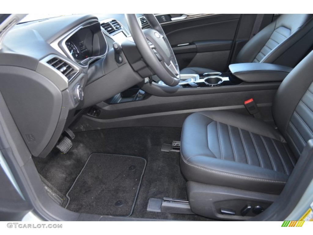 Charcoal Black Interior 2013 Ford Fusion Hybrid SE Photo #78028083