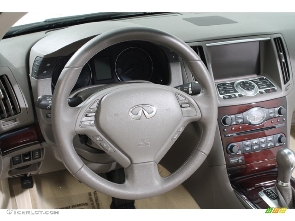 2010 Infiniti G 37 Convertible Wheat Steering Wheel Photo #78028721
