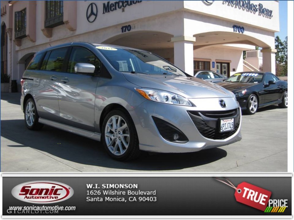 2012 MAZDA5 Grand Touring - Liquid Silver Metallic / Black photo #1
