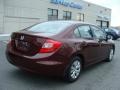 Crimson Pearl - Civic LX Sedan Photo No. 4