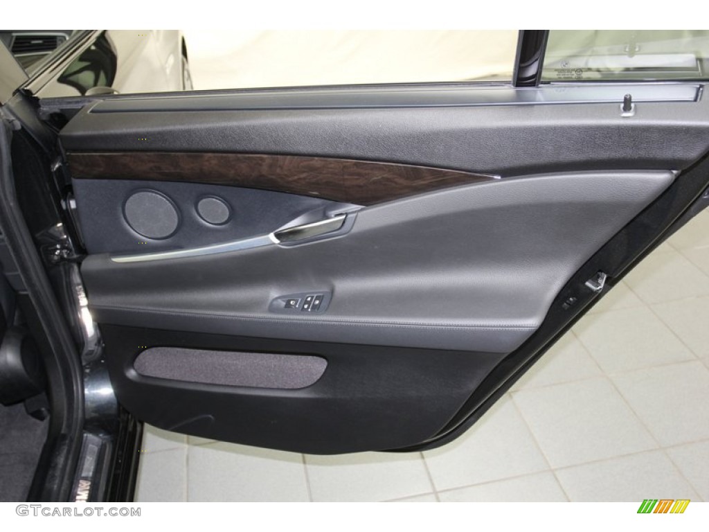2011 BMW 5 Series 550i Gran Turismo Black Door Panel Photo #78029640