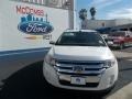 2013 White Platinum Tri-Coat Ford Edge SEL  photo #1