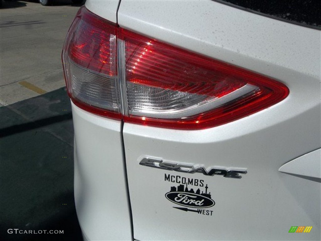 2013 Escape SE 1.6L EcoBoost - White Platinum Metallic Tri-Coat / Medium Light Stone photo #6