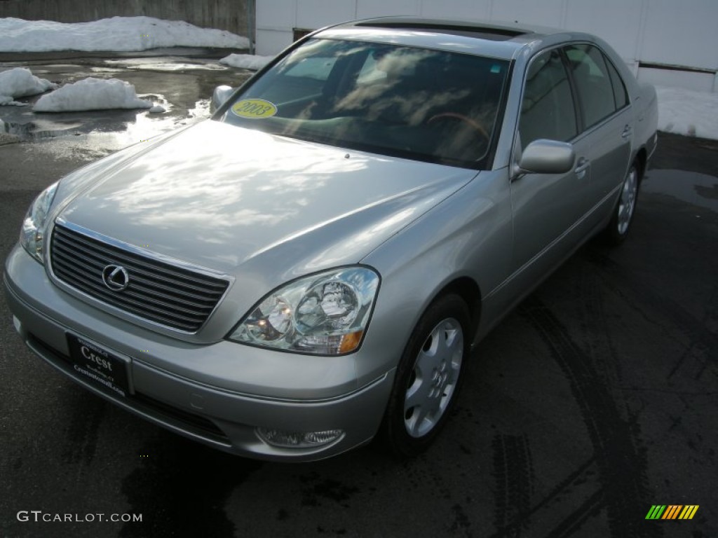 2003 LS 430 Sedan - Millenium Silver Metallic / Black photo #1