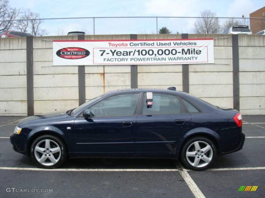 2004 A4 1.8T quattro Sedan - Moro Blue Pearl Effect / Grey photo #1