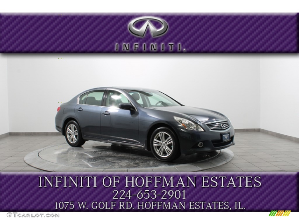 2010 G 37 x AWD Sedan - Blue Slate / Graphite photo #1