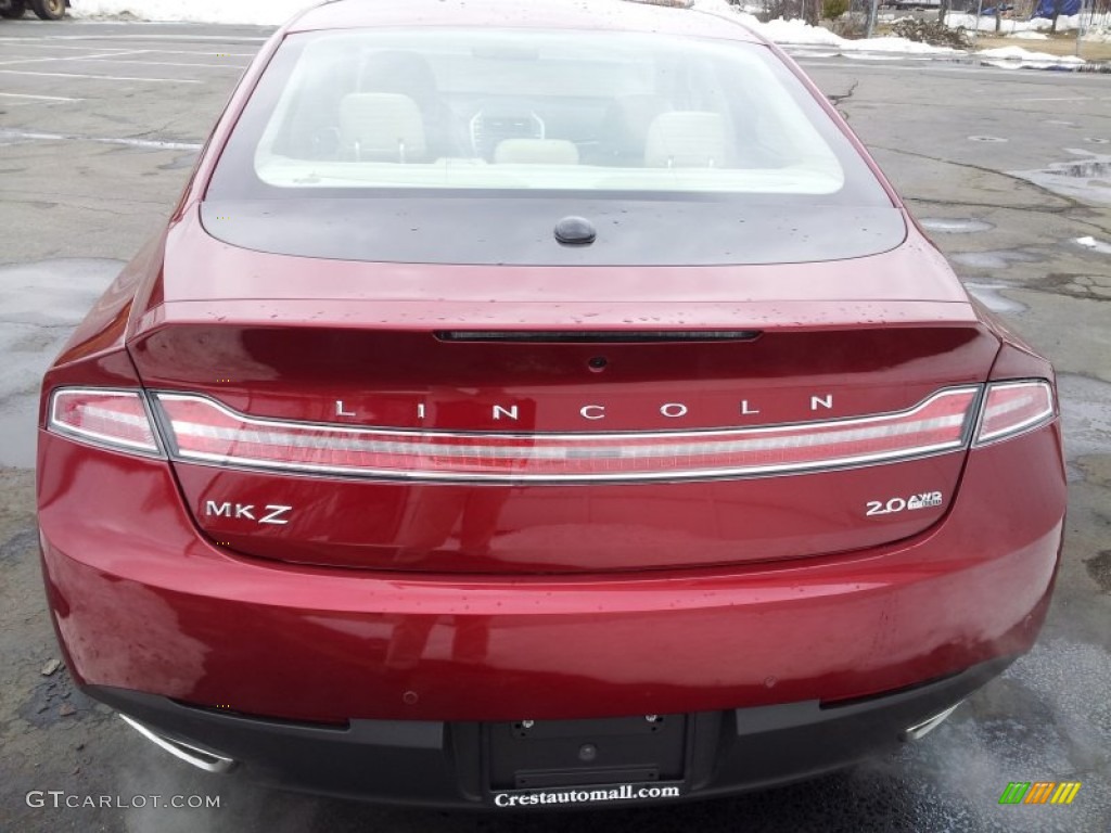 2013 MKZ 2.0L EcoBoost AWD - Ruby Red / Light Dune photo #2