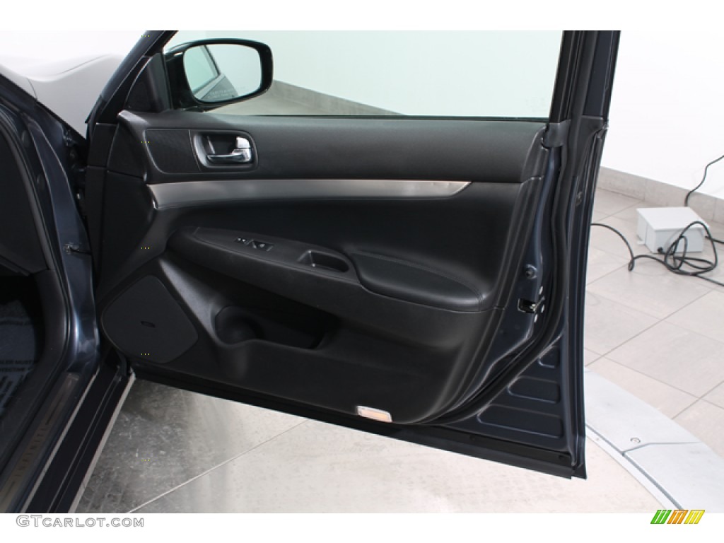 2010 Infiniti G 37 x AWD Sedan Graphite Door Panel Photo #78032362
