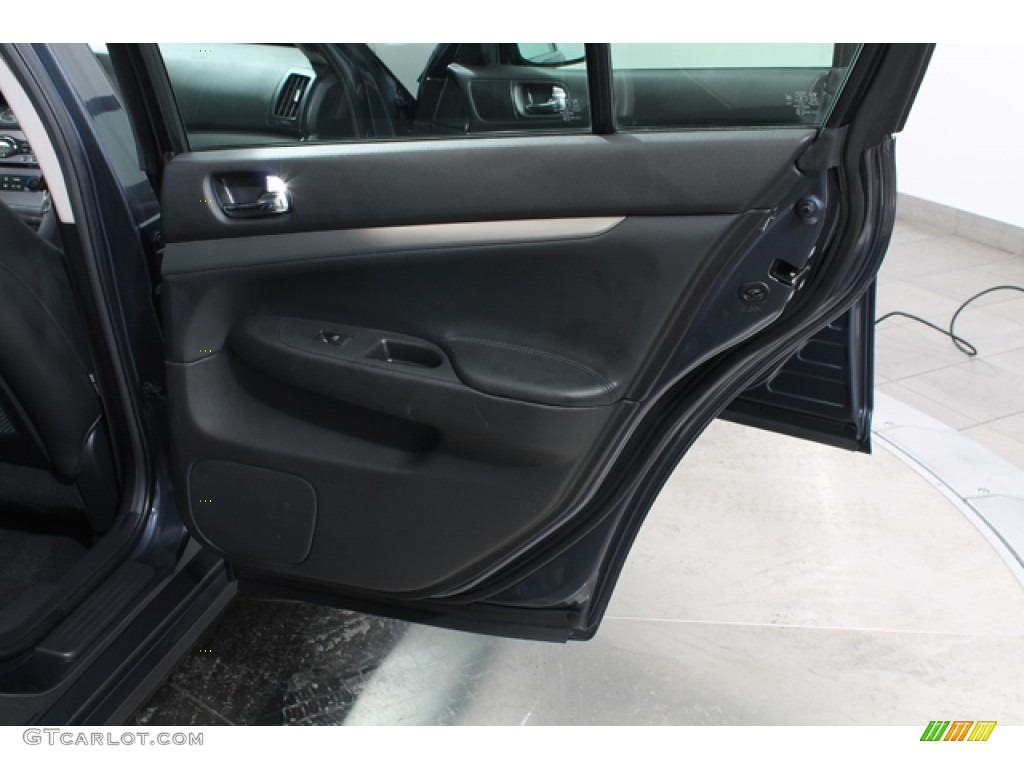2010 Infiniti G 37 x AWD Sedan Graphite Door Panel Photo #78032391