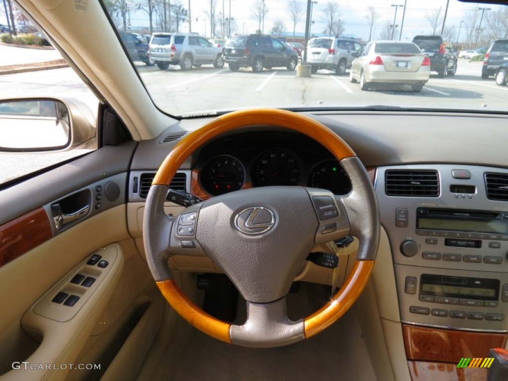 2006 Lexus ES 330 Cashmere Steering Wheel Photo #78032955