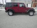 2013 Deep Cherry Red Crystal Pearl Jeep Wrangler Unlimited Sport S 4x4  photo #2