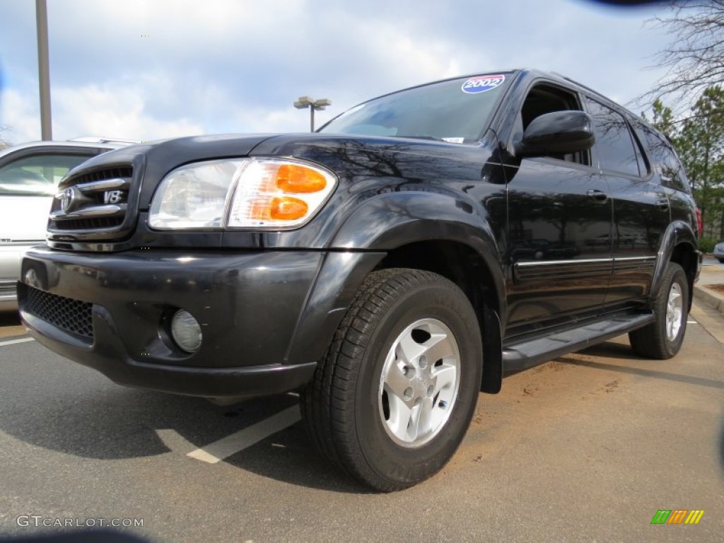 2002 Black Toyota Sequoia Limited 78023611 Car Color