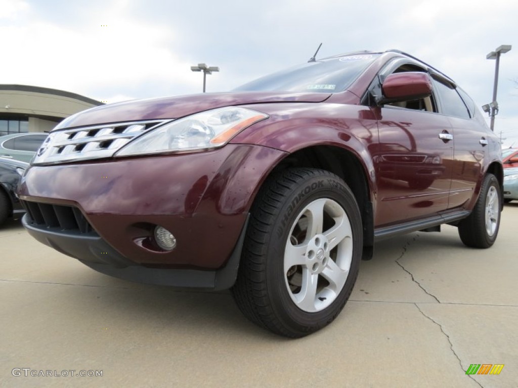 2005 Murano S AWD - Merlot Metallic / Cafe Latte photo #1