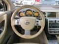 2005 Nissan Murano Cafe Latte Interior Steering Wheel Photo