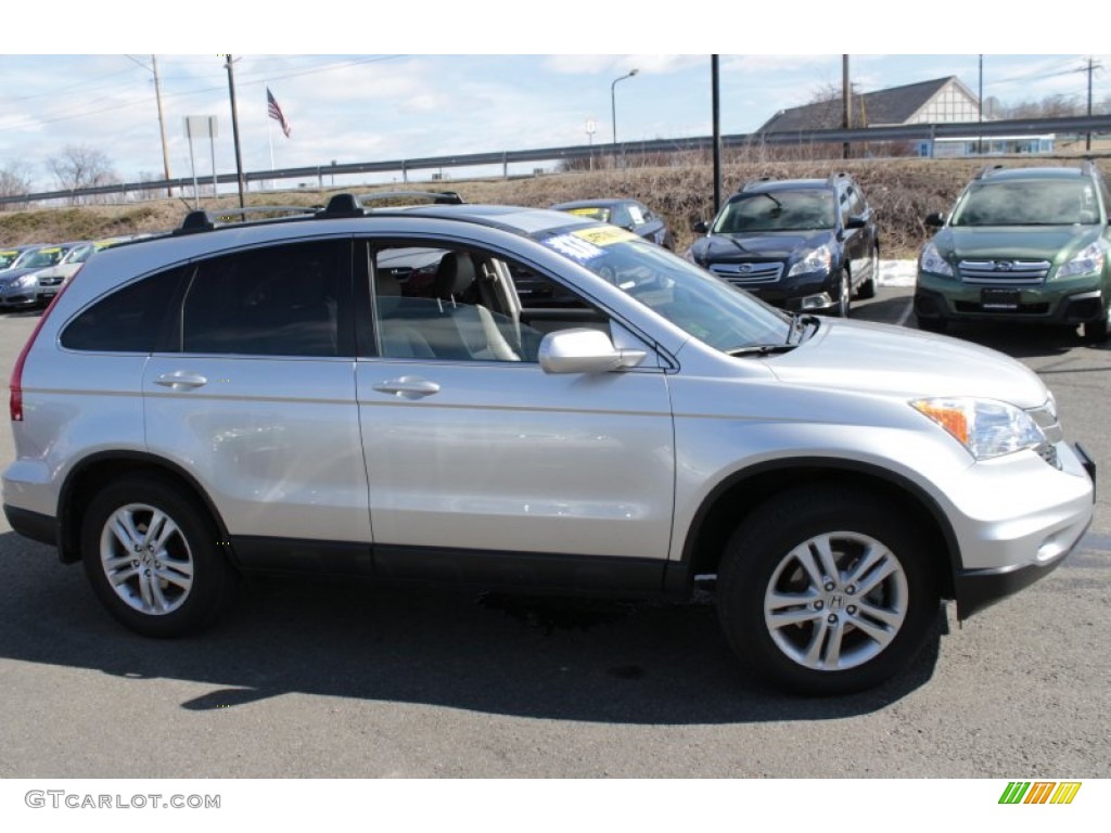 2011 CR-V EX-L 4WD - Alabaster Silver Metallic / Gray photo #4