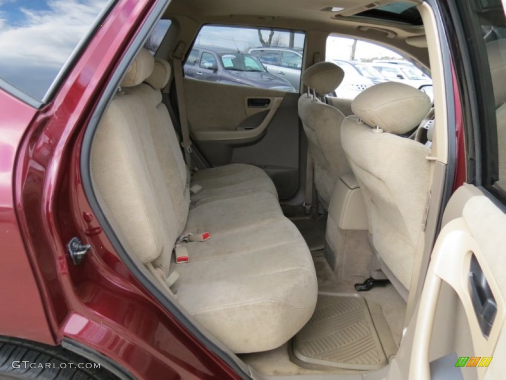 2005 Nissan Murano S AWD Rear Seat Photo #78034708