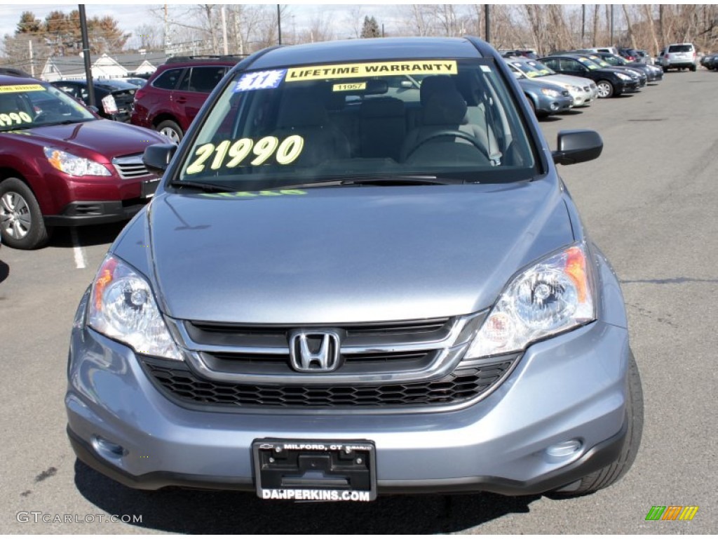 2011 CR-V LX 4WD - Glacier Blue Metallic / Gray photo #2