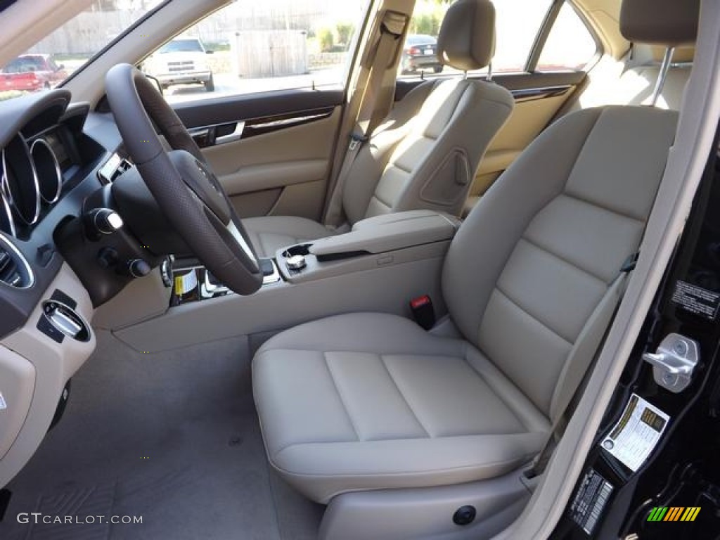 Almond/Mocha Interior 2013 Mercedes-Benz C 250 Sport Photo #78035532