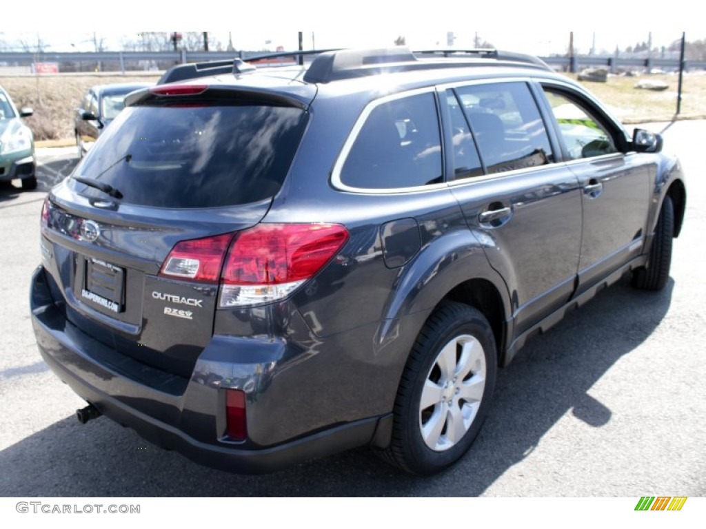 2011 Outback 2.5i Limited Wagon - Graphite Gray Metallic / Off Black photo #6