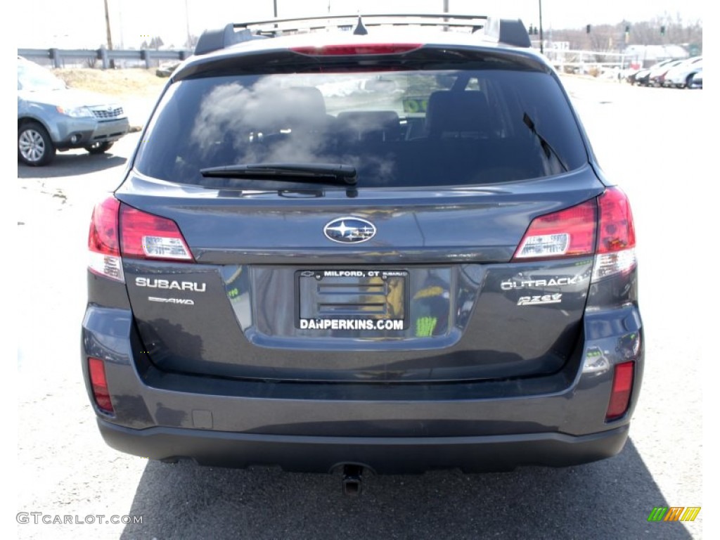 2011 Outback 2.5i Limited Wagon - Graphite Gray Metallic / Off Black photo #7