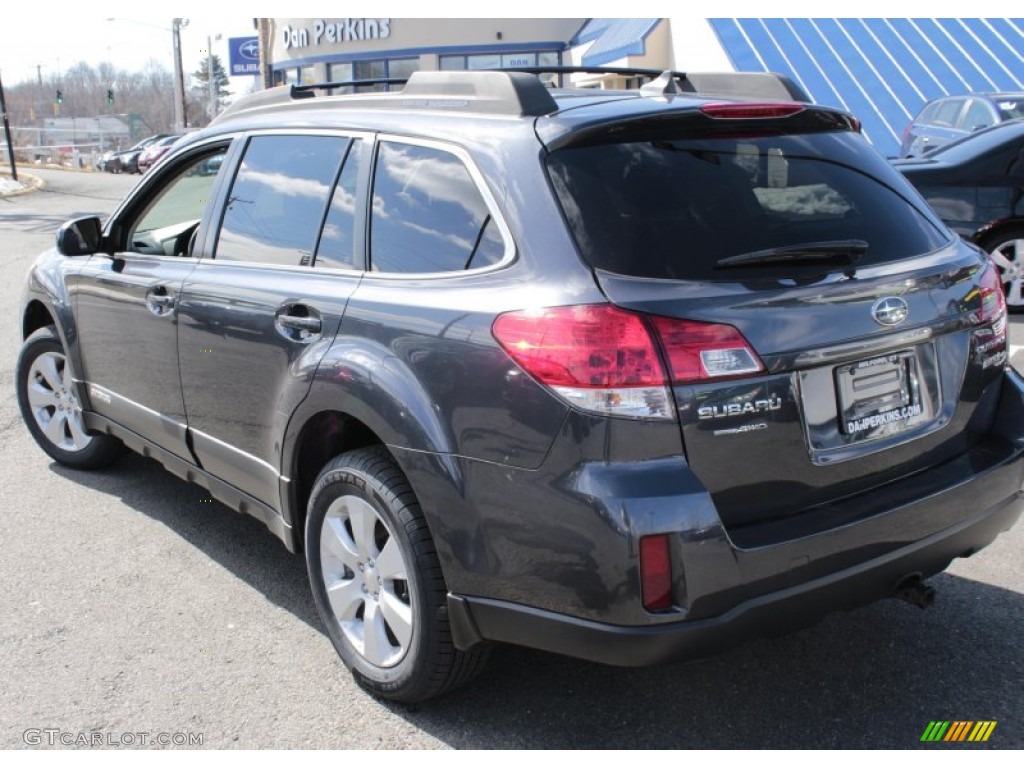 2011 Outback 2.5i Limited Wagon - Graphite Gray Metallic / Off Black photo #10