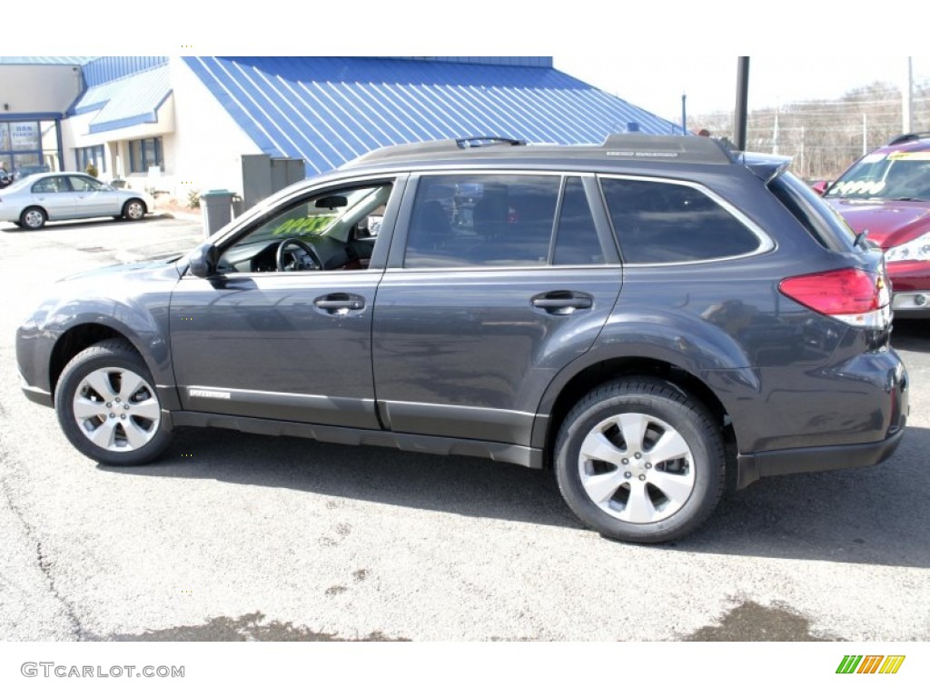 2011 Outback 2.5i Limited Wagon - Graphite Gray Metallic / Off Black photo #11
