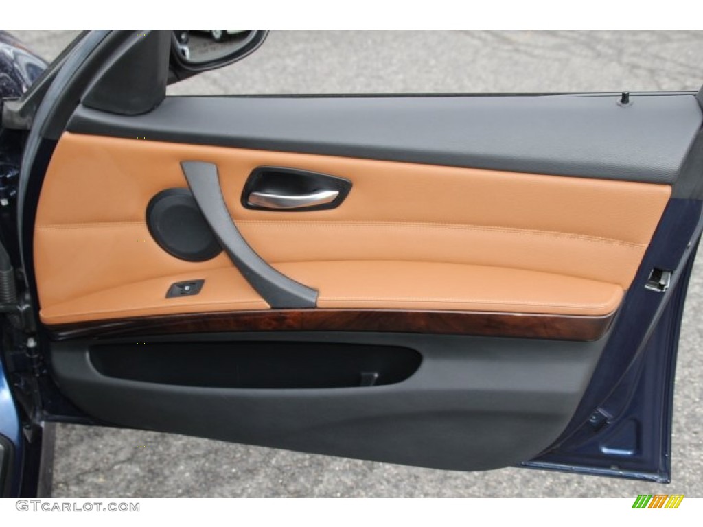 2011 BMW 3 Series 328i xDrive Sedan Saddle Brown Dakota Leather Door Panel Photo #78036126