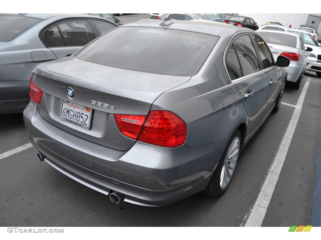 2011 3 Series 335d Sedan - Space Gray Metallic / Black photo #4