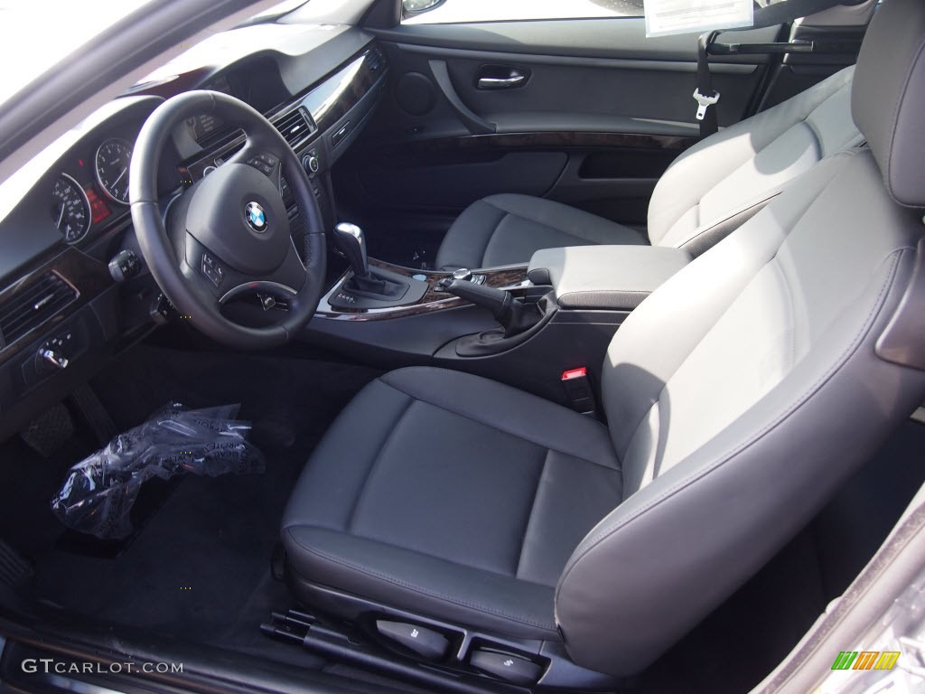 2010 3 Series 328i Coupe - Space Gray Metallic / Black photo #10