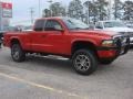 2002 Flame Red Dodge Dakota Sport Club Cab 4x4  photo #7