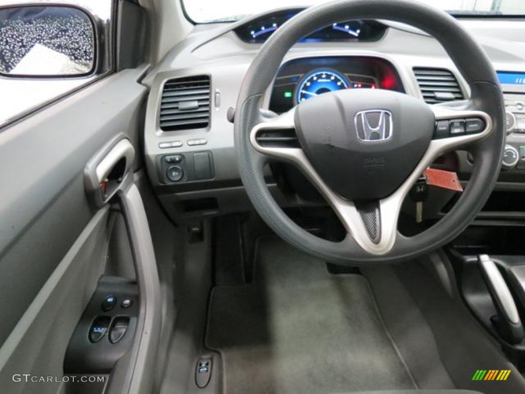 2010 Honda Civic LX Coupe Gray Steering Wheel Photo #78040028