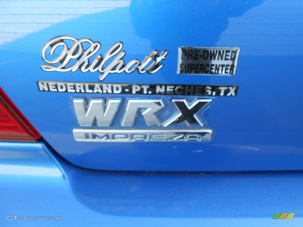 2003 Impreza WRX Sedan - WR Blue Pearl / Black photo #19