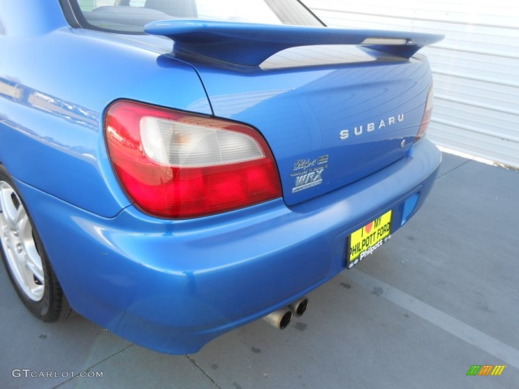 2003 Impreza WRX Sedan - WR Blue Pearl / Black photo #21